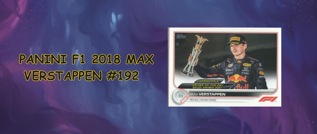 Card MAX VERSTAPPEN